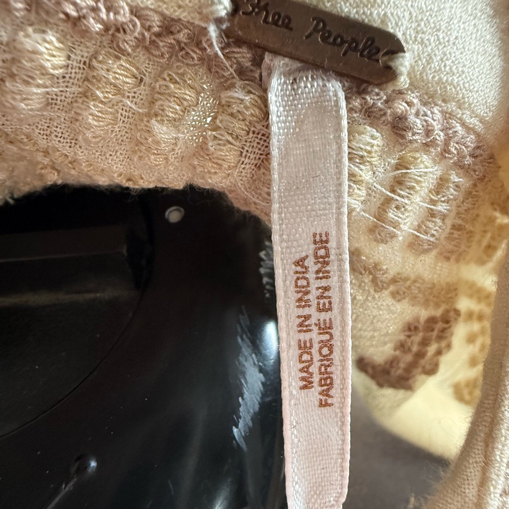 Free People Cream Mini Dress - Picture 6 of 7